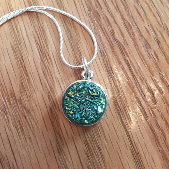 Jewelry - Druzy Sterling silver necklace